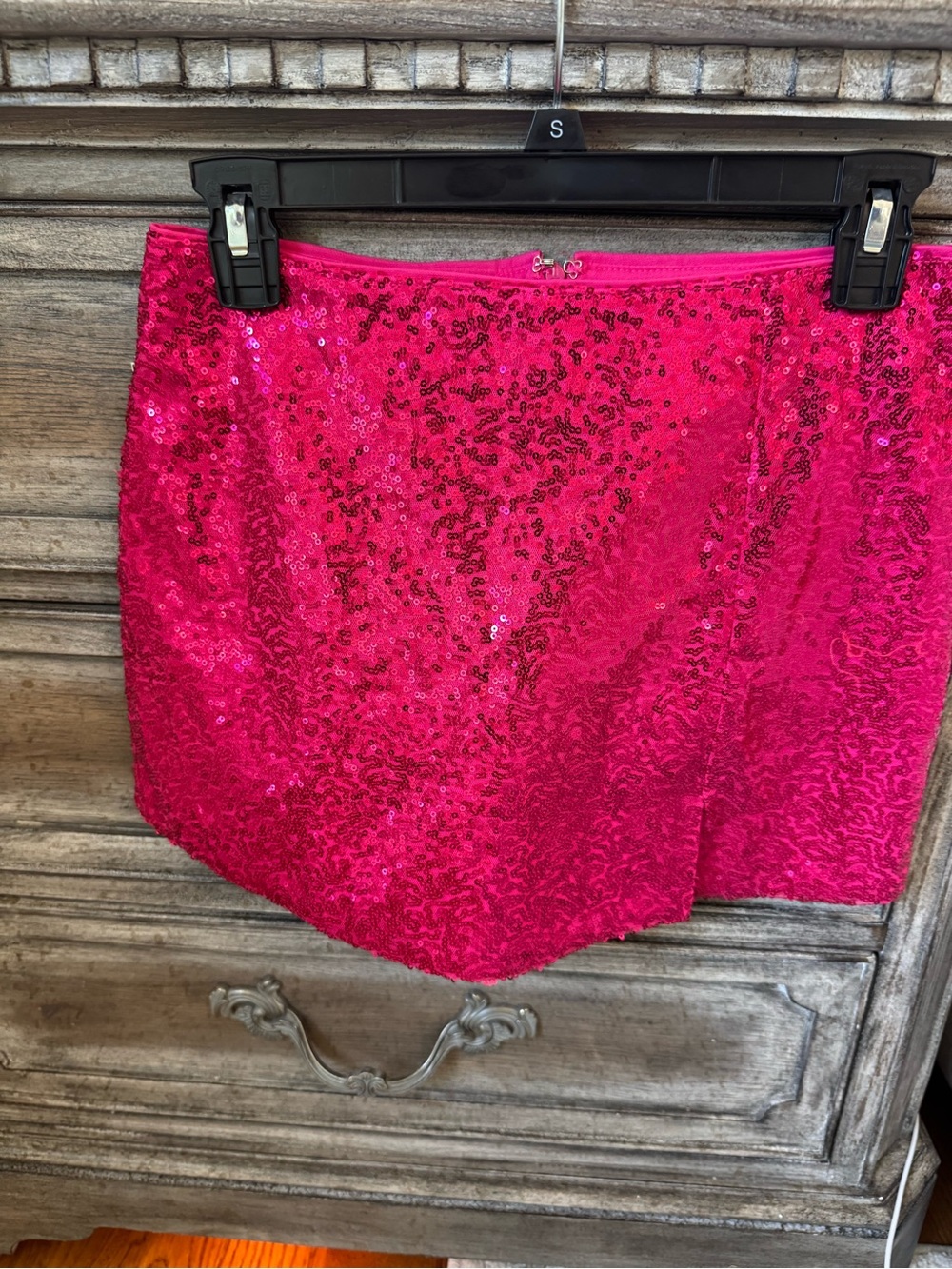 TCEC Hot Pink Sequin Mini Skort